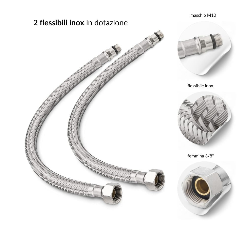 Miscelatore monoforo ottone cucina england one cromato erogazione orientabile *** confezione 1