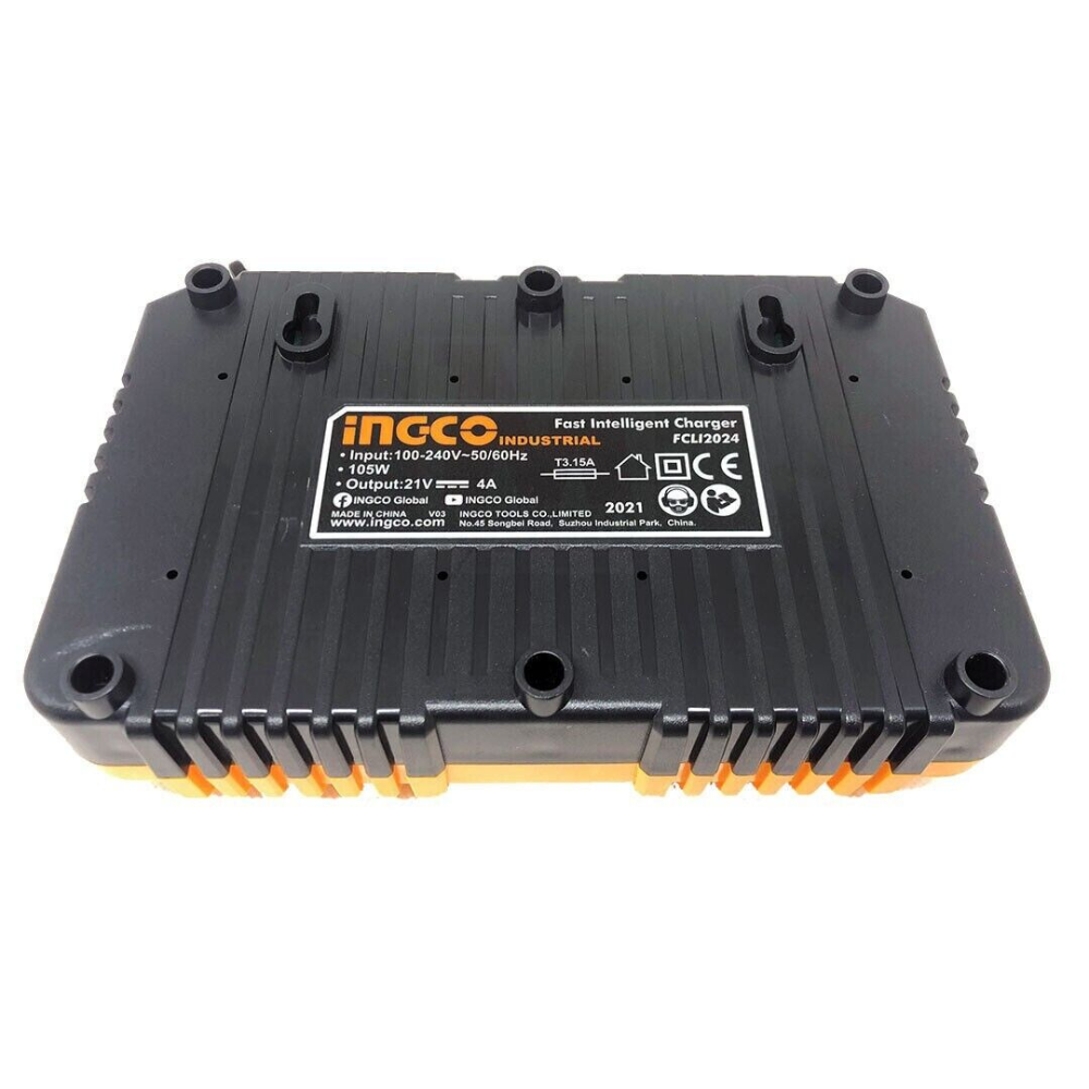 Caricabatterie portatile 4ah doppio ingresso ricarica rapida elettroutensili