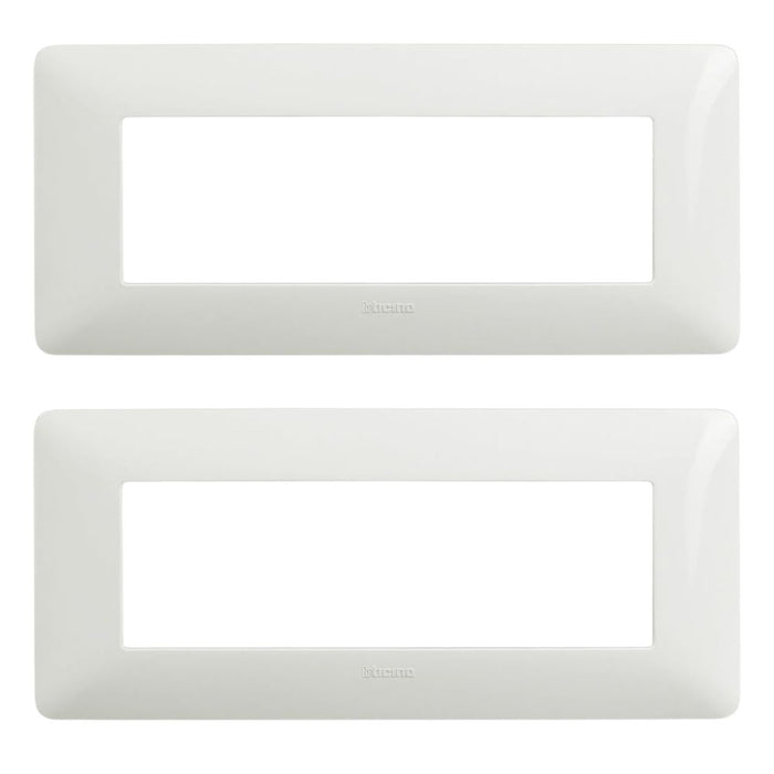 Bticino matix placca 6 posti tecnopolimero bianco am4806bbn pezzi 2