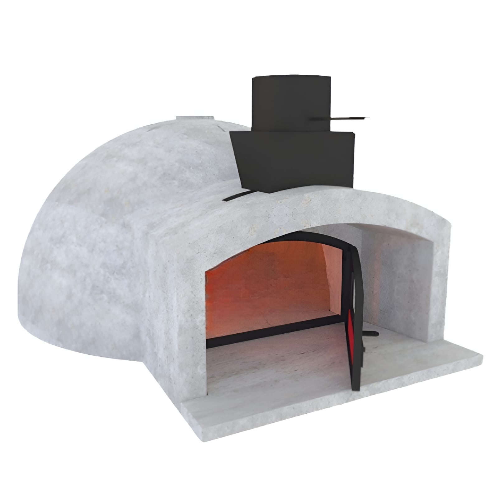Forno legna artigianale diametro 110 cm capienza 4/6 pizze cottura diretta