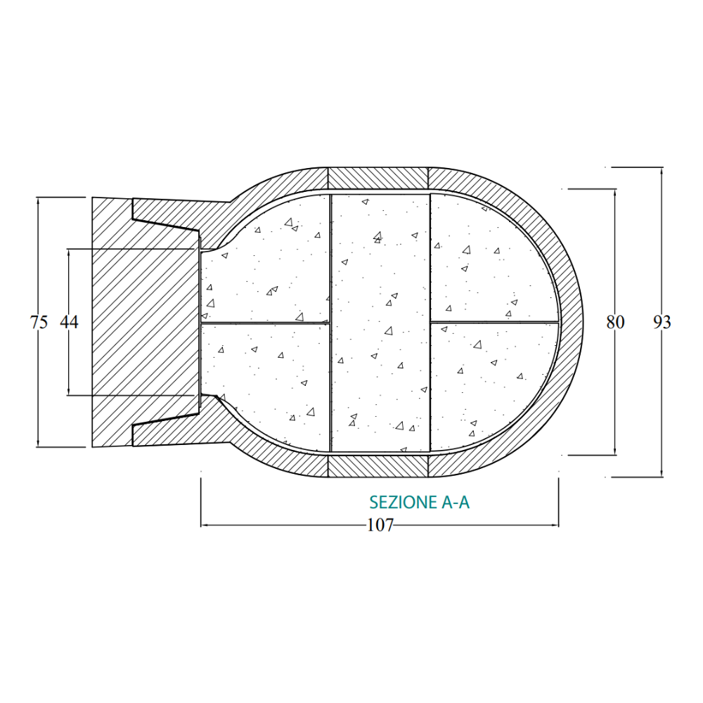 Forno legna tradizionale cottura diretta per 4/6 pizze gusto 80 super capienza