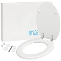 Copriwater universale piemonte in legno bianco lucido