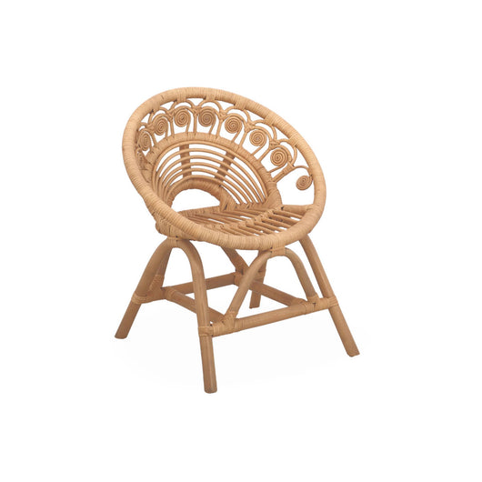 Sedia per bambini in rattan, marrone naturale