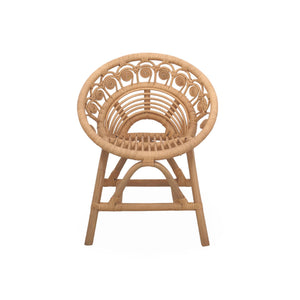 Sedia per bambini in rattan, marrone naturale
