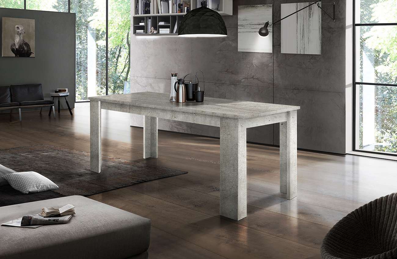 Tavolo per sala da pranzo moderno allungabile 90x140-190cm Jesi Gris