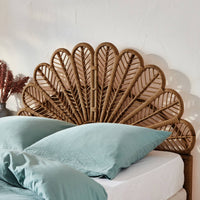 Testata in rattan scuro