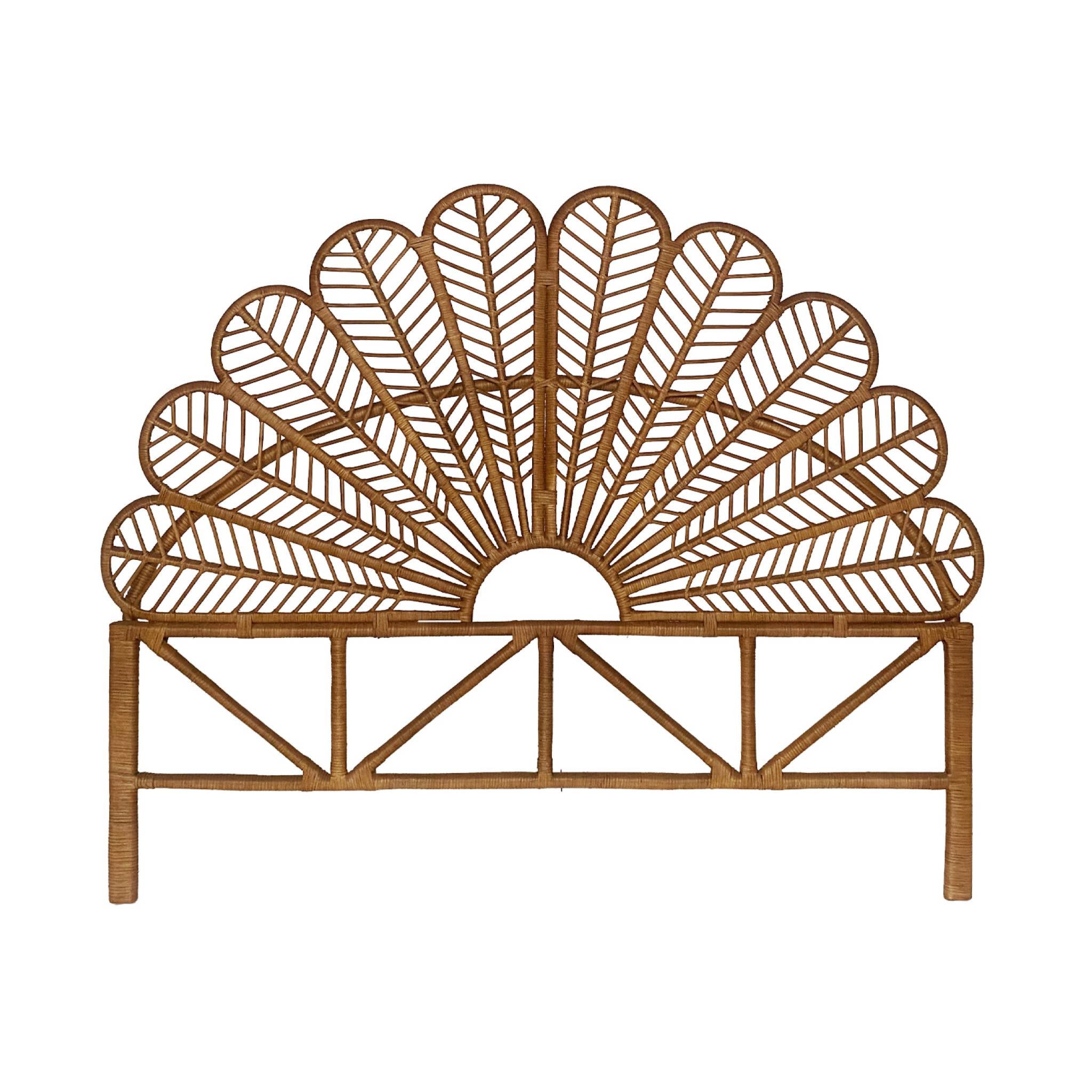 Testata in rattan scuro