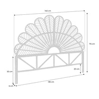 Testata in rattan naturale