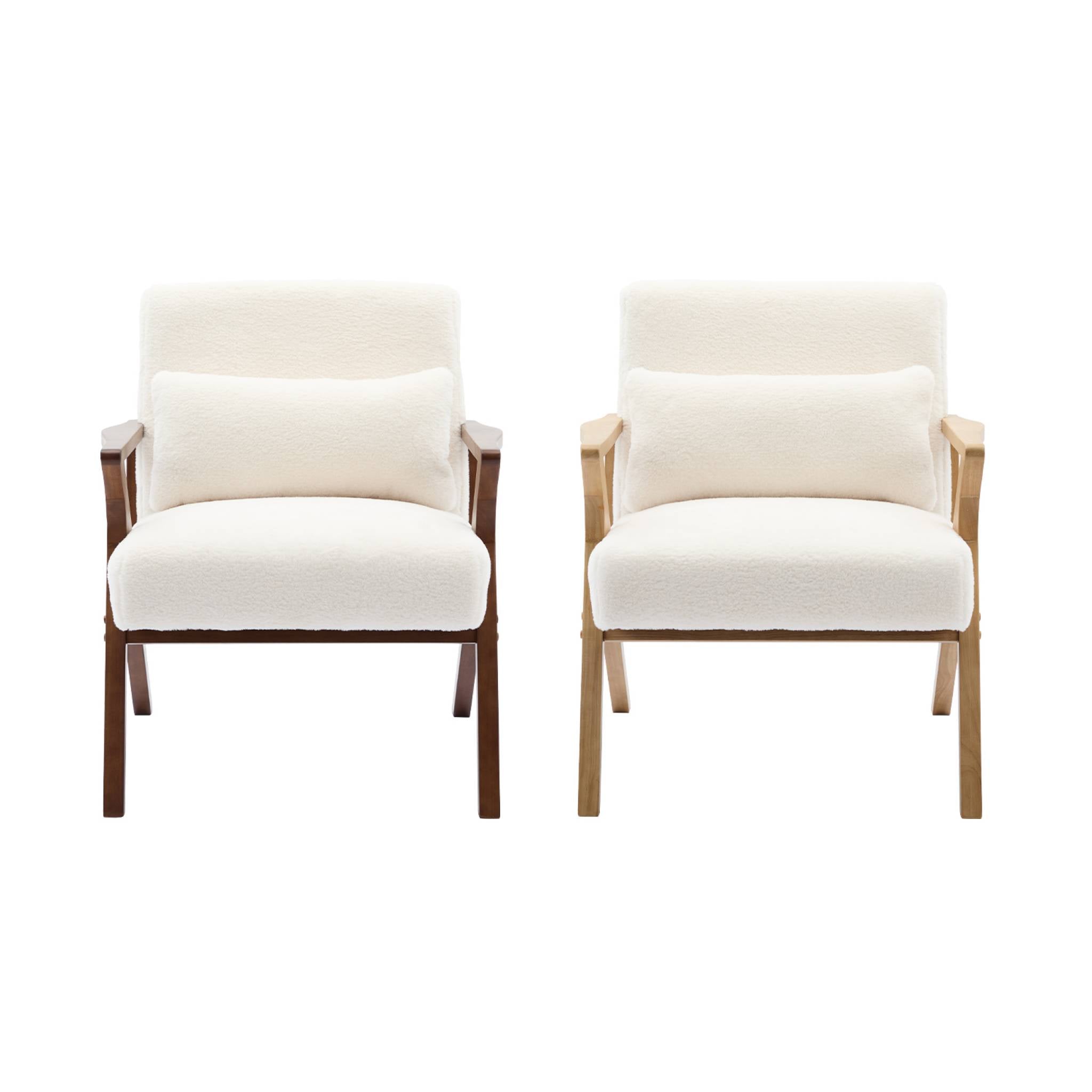 Poltrona scandinava in legno di hevea