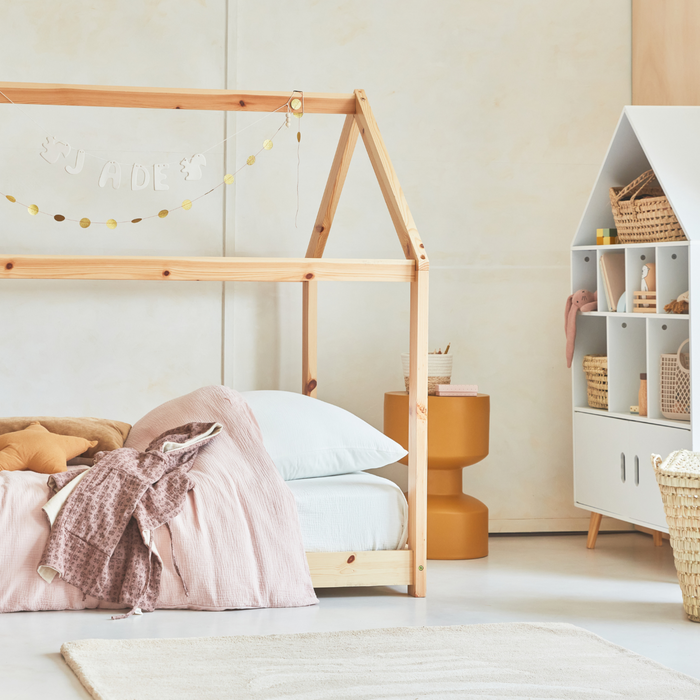 Tavolino, fine divano, comodino in metallo, 30x47cm, mostarda