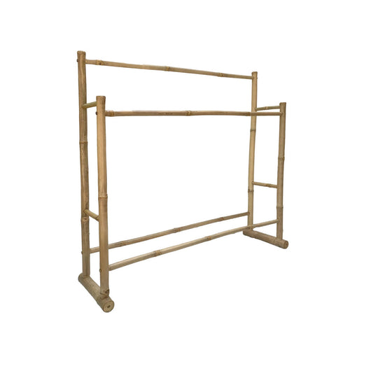 Portasciugamani doppio in bambù, marrone naturale