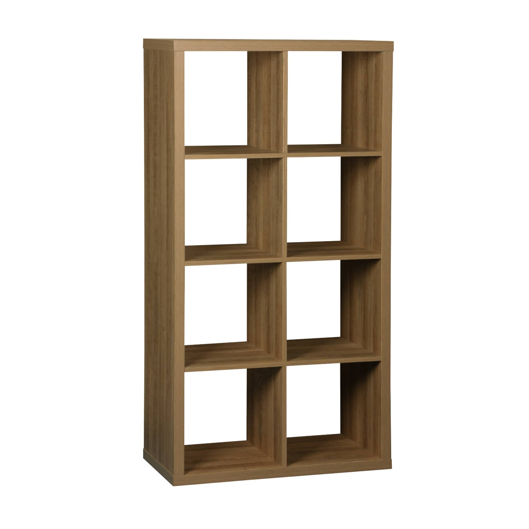 Libreria a 4 livelli con 8 scomparti, albero di mango