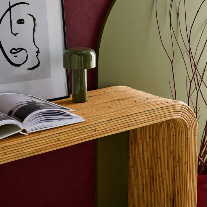 Console in rattan naturale, 110cm, marrone naturale