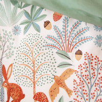 Parure da letto cotone reversibile stampato autunno singola 140cm,