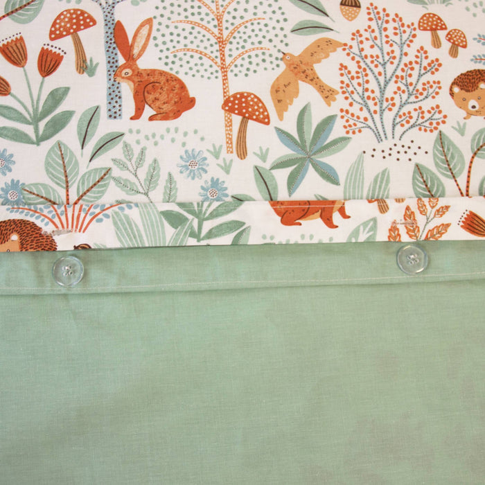 Parure da letto cotone reversibile stampato autunno singola 140cm,