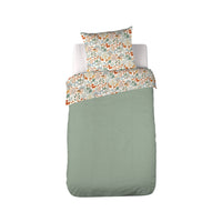 Parure da letto cotone reversibile stampato autunno singola 140cm,