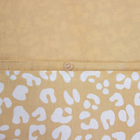 Set di biancheria da letto in cotone reversibile con stampa leopardata