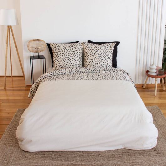 Set di biancheria da letto in cotone reversibile, 2 posti