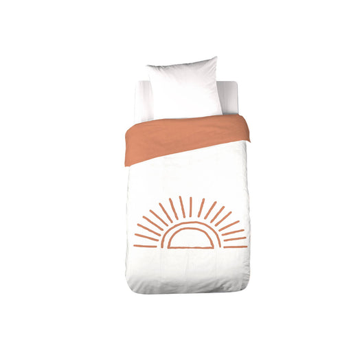 Set di biancheria da letto in cotone reversibile stampato sole