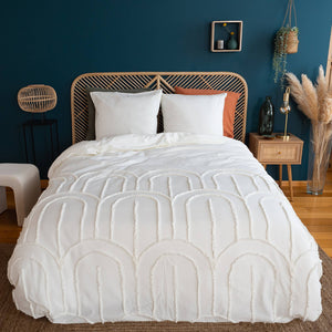 Set di biancheria da letto con archi retrò in cotone lavato