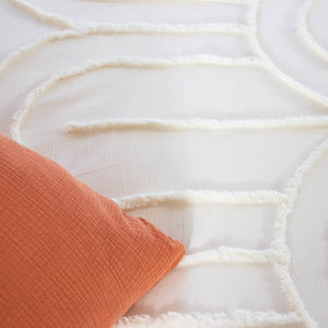 Set di biancheria da letto con archi retrò in cotone lavato