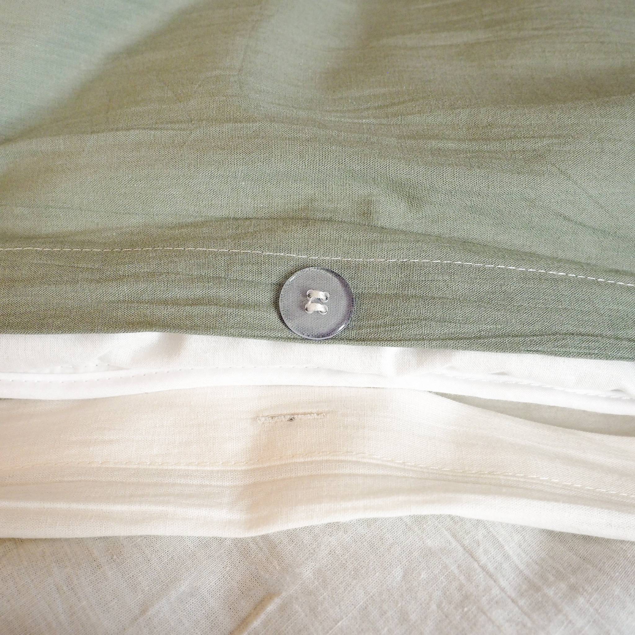 Set di biancheria da letto in cotone lavato con stampa vegetale