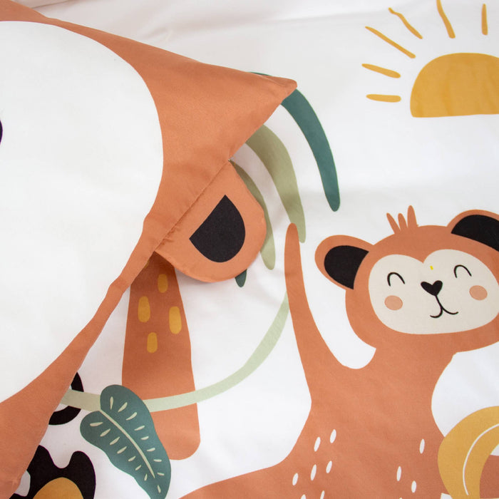 Set di biancheria da letto in microfibra reversibile con stampa di