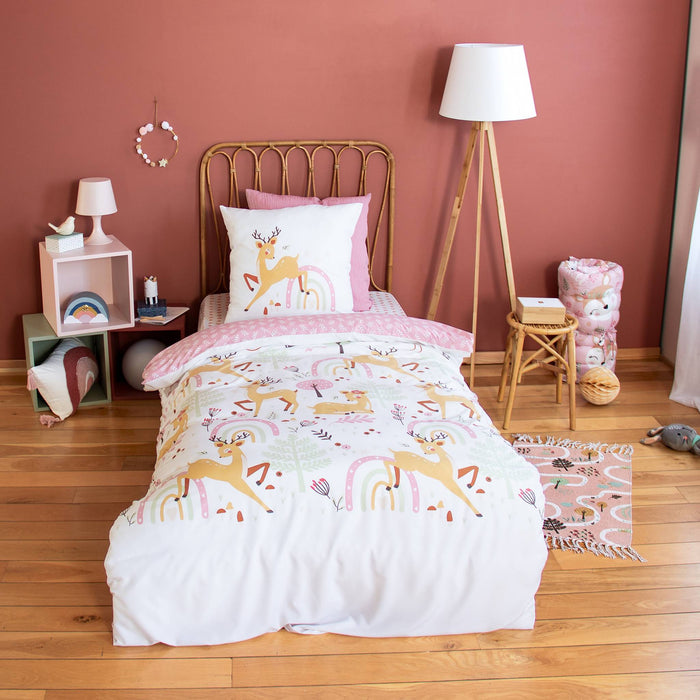 Biancheria da letto in microfibra reversibile stampata foresta