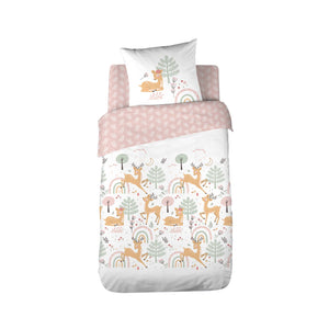 Biancheria da letto in microfibra reversibile stampata foresta