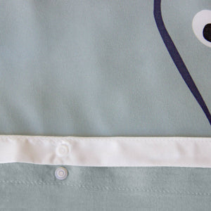 Set di biancheria da letto in microfibra reversibile stampato elefante