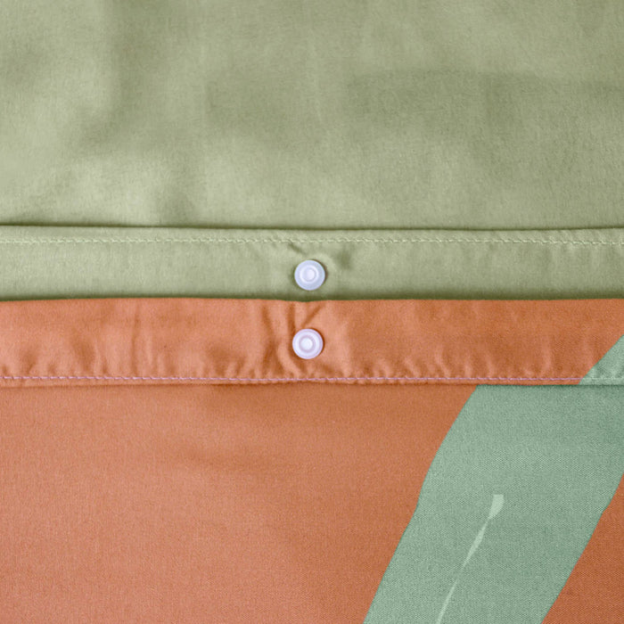 Set di biancheria da letto in microfibra reversibile stampato savana