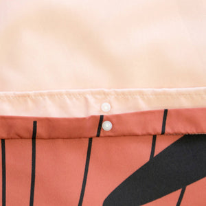 Set di biancheria da letto in microfibra reversibile stampato panda 1