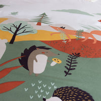 Parure da letto in microfibra reversibile stampato foresta d'autunno