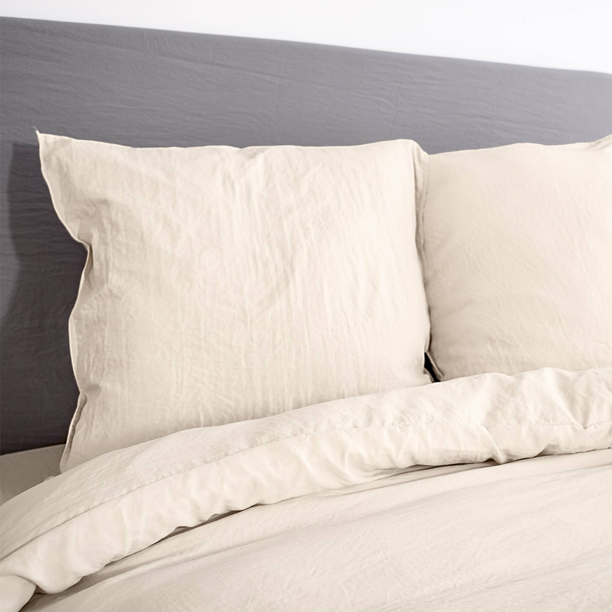 Set di biancheria da letto in microfibra lavata a sabbia a 2 posti