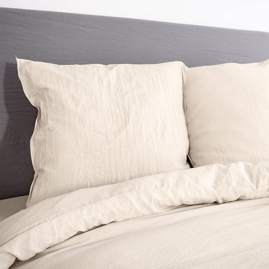 Set di biancheria da letto in microfibra lavata a sabbia a 2 posti