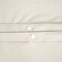 Biancheria da letto reversibile motivo chevron 2 posti crema, crema