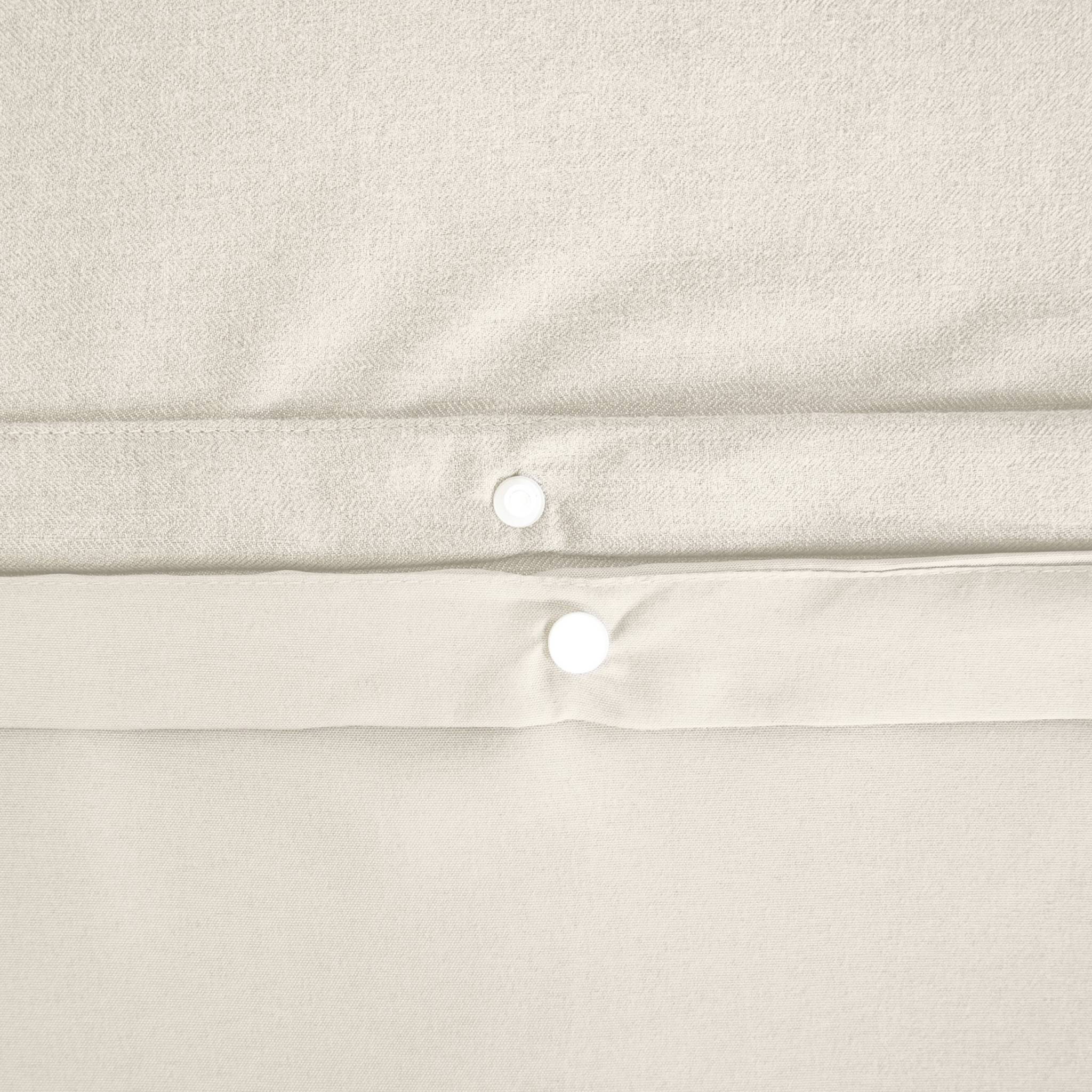 Biancheria da letto reversibile motivo chevron 2 posti crema, crema