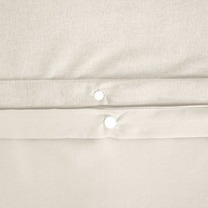 Biancheria da letto reversibile motivo chevron 2 posti crema, crema