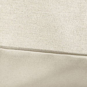 Biancheria da letto reversibile motivo chevron 2 posti crema, crema