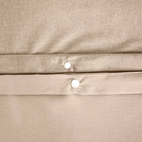 Biancheria da letto reversibile motivo chevron 2 posti greige, grigio