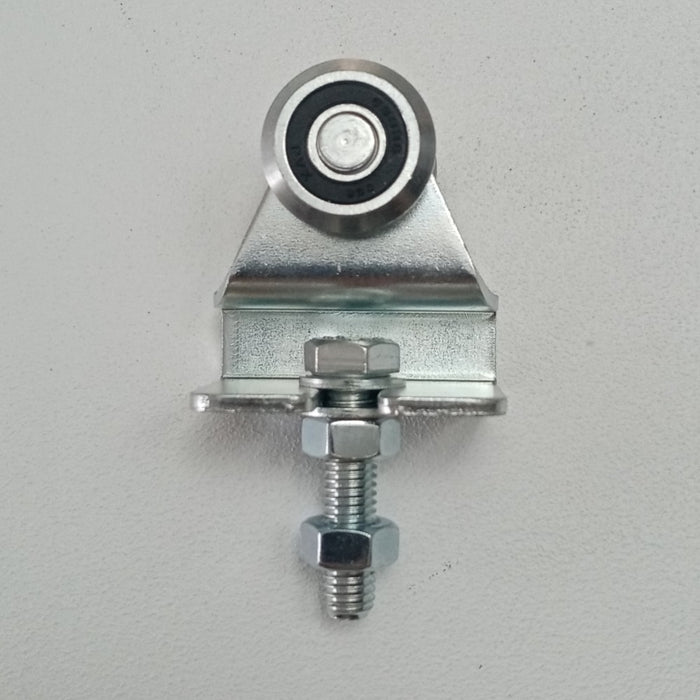 Ibfm art. 338/2 carrello in acciaio zincato con staffa e 2 ruote da 24m per monorotaia 339p