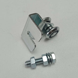 Ibfm art. 338/2 carrello in acciaio zincato con staffa e 2 ruote da 24m per monorotaia 339p