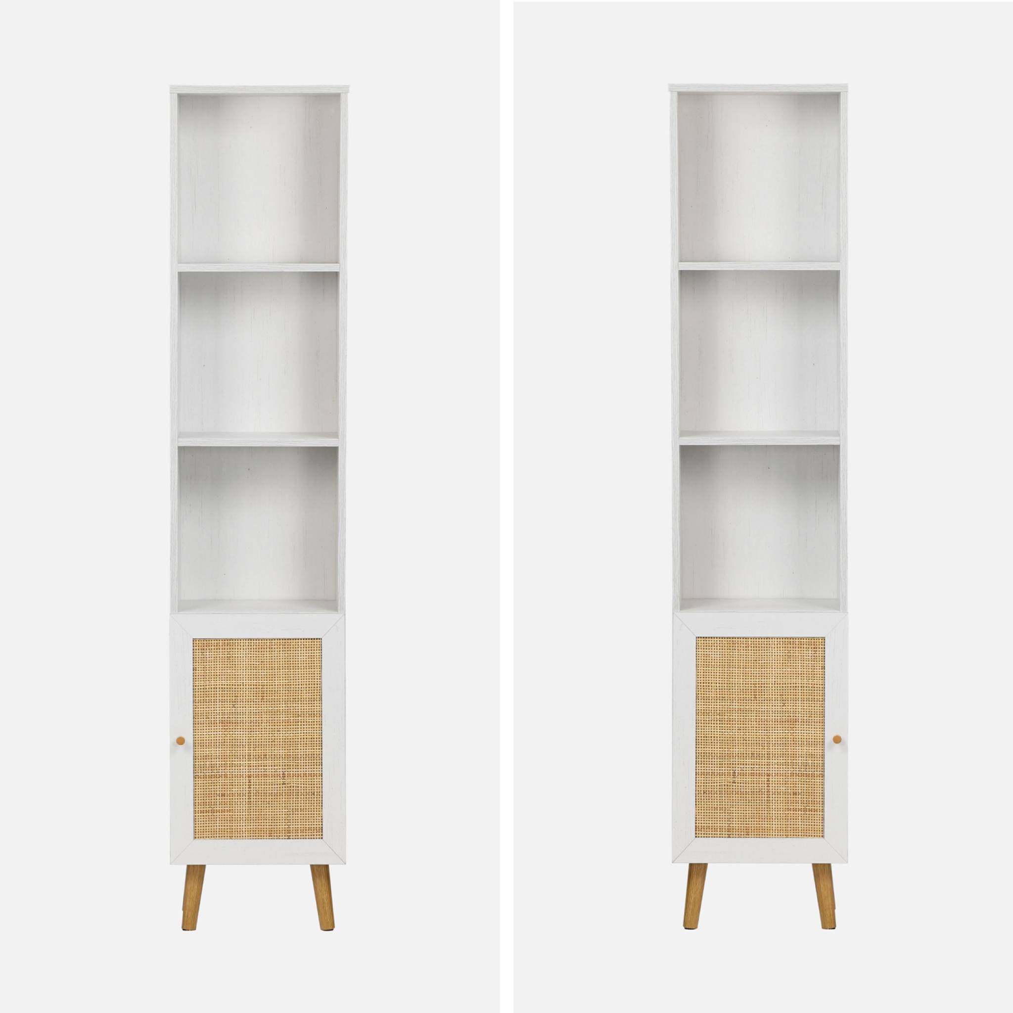 Armadio portaoggetti per il bagno, bianco sporco