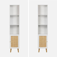 Armadio portaoggetti per il bagno, bianco sporco