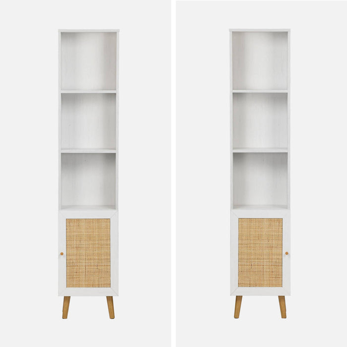 Armadio portaoggetti per il bagno, bianco sporco