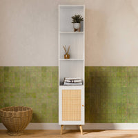 Armadio portaoggetti per il bagno, bianco sporco