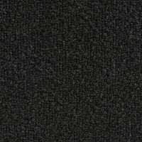 Poltrona con poggiapiedi bouclé testurizzata, nero