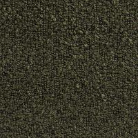 Poltrona con poggiapiedi bouclé testurizzata, verde kaki