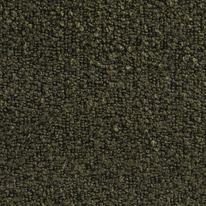 Poltrona con poggiapiedi bouclé testurizzata, verde kaki