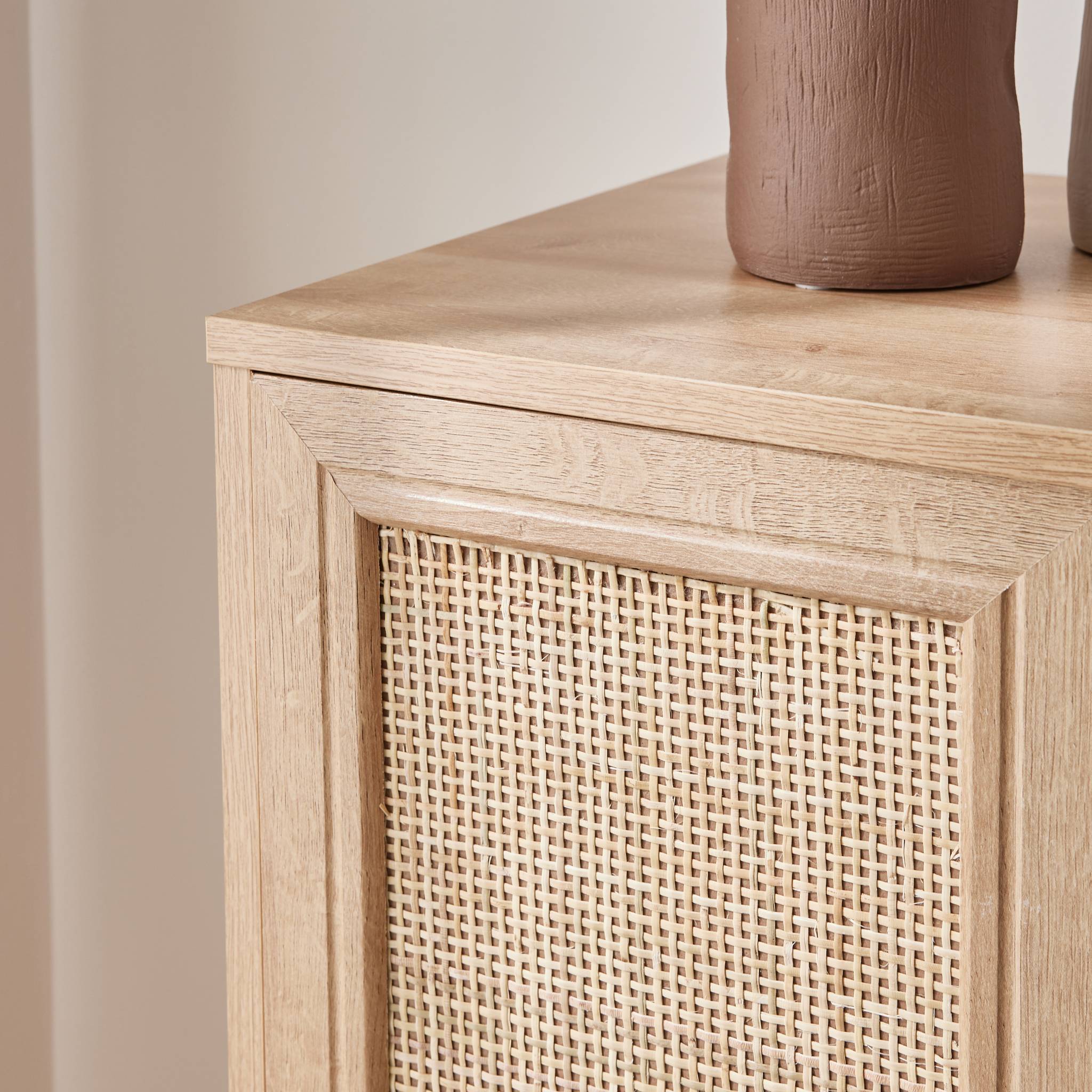 Portabottiglie in legno e vimini l sweeek